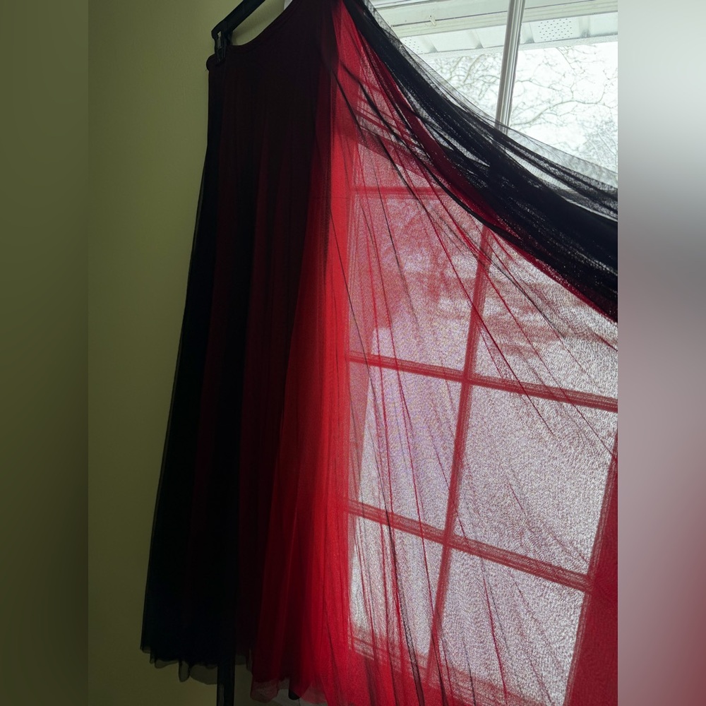 ❤️Authentic Vintage Y2K Gothic layered tulle circle skirt Dark Femme, Romantic,